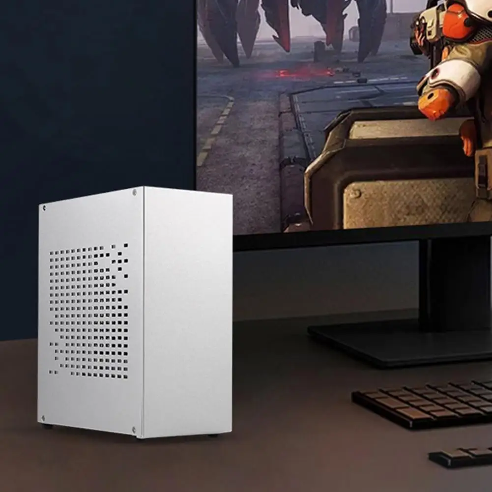 Корпус для компьютера Mini Itx Цельноалюминиевый корпус Компьютерный корпус из алюминиевого сплава Корпус для игрового настольного компьютера Mini Itx с видеокартой для ПК
Корпус для компьютера Mini Itx Цельноалюминиевый корпус Компьютерный корпус из алюминиевого сплава Корпус для игрового настольного компьютера Mini Itx с видеокартой для ПК