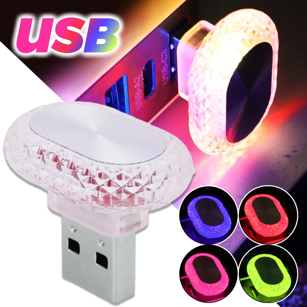 Автомобильные USB маленькие ночные огни, многоцветный светодиодный окружающий свет, Plug and Play, мини-декоративное освещение для транспортных средств, спальни, домашний декор
Автомобильные USB маленькие ночные огни, многоцветный светодиодный окружающий свет, Plug and Play, мини-декоративное освещение для транспортных средств, спальни, домашний декор