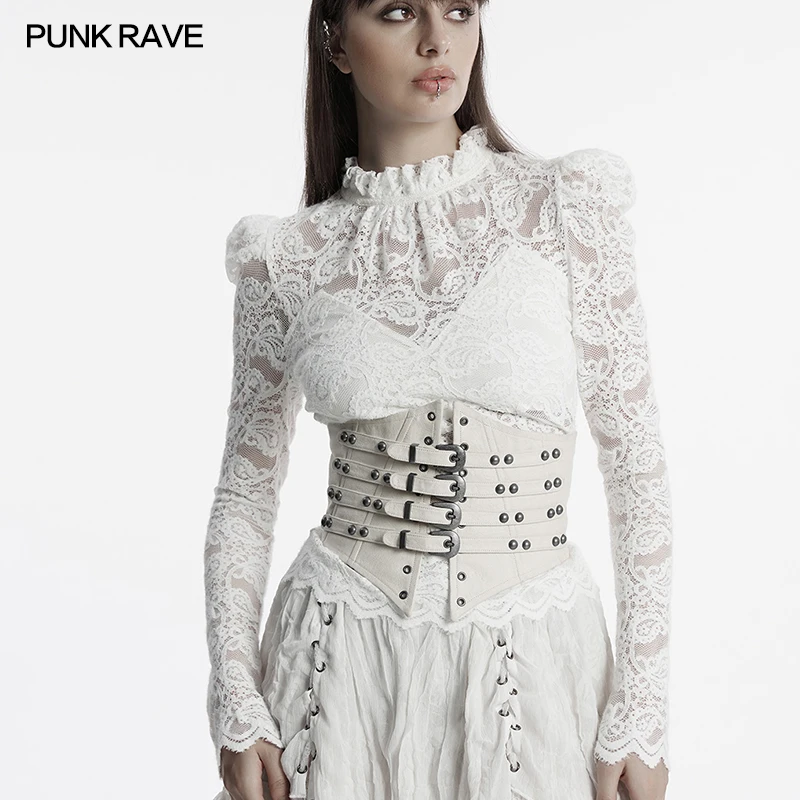 PUNK RAVE женский сексуальный корсет из искусственной кожи в стиле ретро в стиле панк, V-образный дизайн, металлические авангардные регулируемые аксессуары на шнурке
PUNK RAVE женский сексуальный корсет из искусственной кожи в стиле ретро в стиле панк, V-образный дизайн, металлические авангардные регулируемые аксессуары на шнурке
