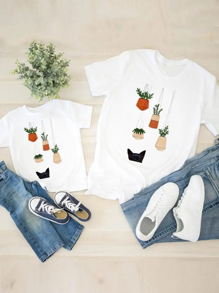 Clothing Women Cat Face Funny Animal Kid Son Child Summer Family Matching Outfits Mom Mama Mother Tshirt Tee T-shirt Clothes
Clothing Women Cat Face Funny Animal Kid Son Child Summer Family Matching Outfits Mom Mama Mother Tshirt Tee T-shirt Clothes