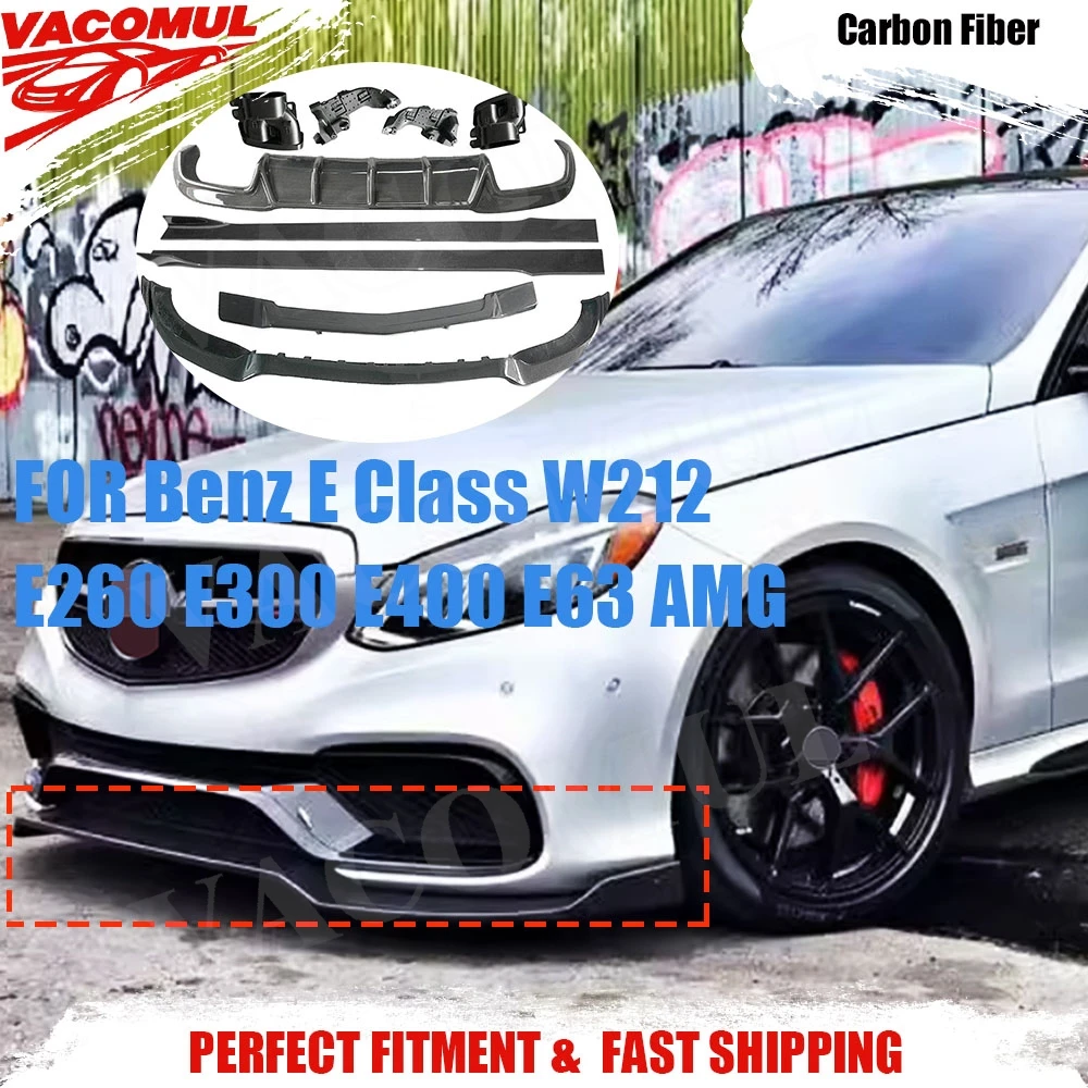 VACOMUL Carbon Fiber Front Bumper Lip Rear Diffuser Spoiler Side Skirts For Benz E Class W212 E260 E300 E400 E63 AMG 2014-2016
VACOMUL Carbon Fiber Front Bumper Lip Rear Diffuser Spoiler Side Skirts For Benz E Class W212 E260 E300 E400 E63 AMG 2014-2016