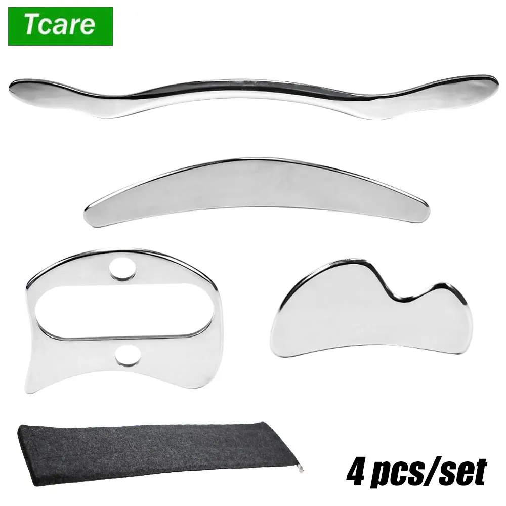 1/4 Pcs Stainless Steel Gua Sha Scraping Massage Tool - IASTM Tools for Back, Legs, Arm, Neck, Shoulder and Whole Body Acupoints
1/4 Pcs Stainless Steel Gua Sha Scraping Massage Tool - IASTM Tools for Back, Legs, Arm, Neck, Shoulder and Whole Body Acupoints