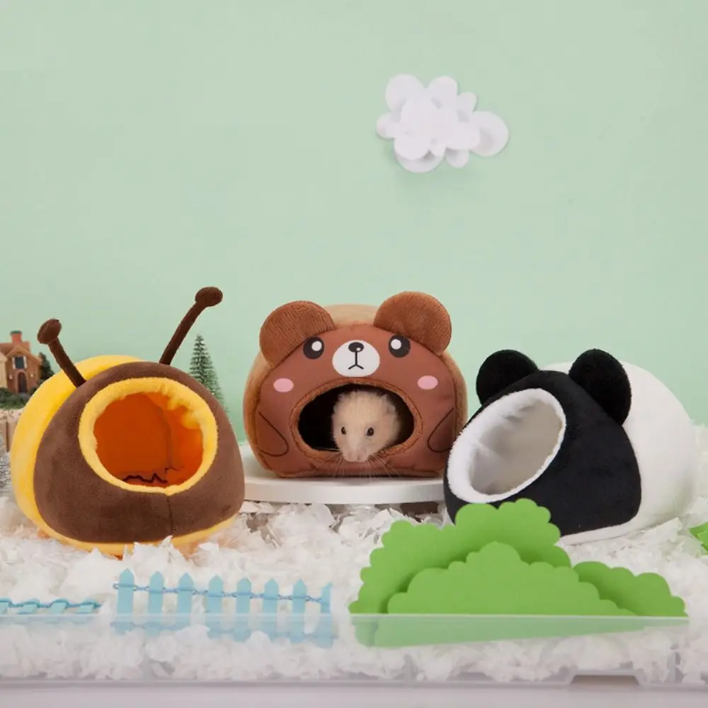 Cartoon Hamster Cotton House Thickened Bear/Panda/Bee Shape Rat Sleepping Bed Comfortable Soft Winter Hamster Nest for Winter
Cartoon Hamster Cotton House Thickened Bear/Panda/Bee Shape Rat Sleepping Bed Comfortable Soft Winter Hamster Nest for Winter