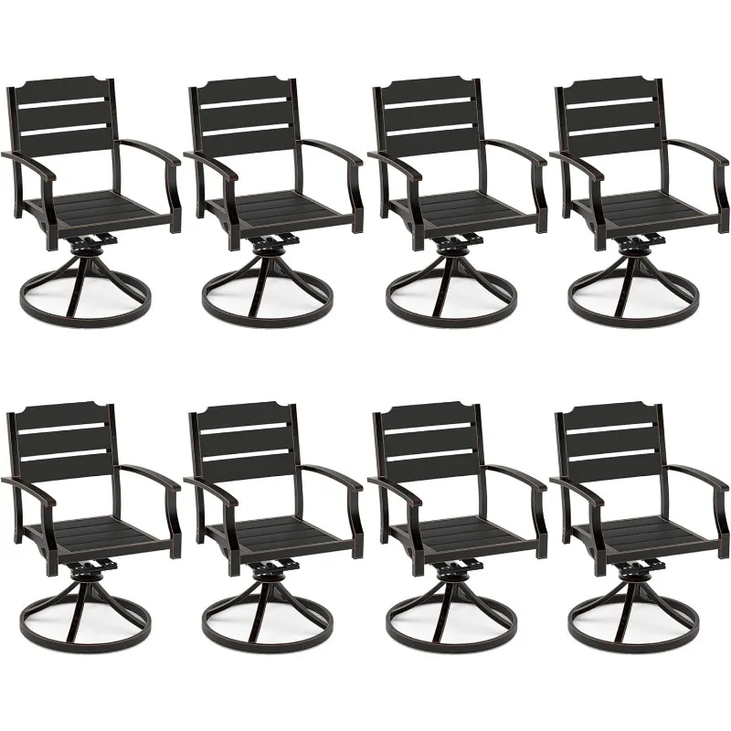 Outdoor Dining Chair Set of 8, HDPE Seat with Aluminum Frame Patio Dining Chair
Outdoor Dining Chair Set of 8, HDPE Seat with Aluminum Frame Patio Dining Chair