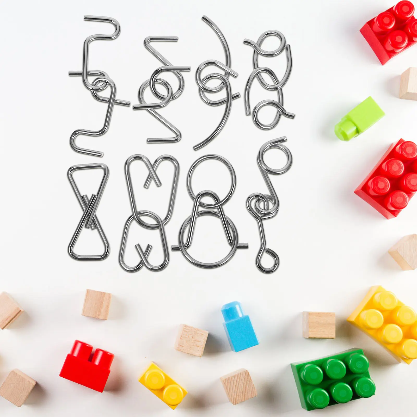 1Set Interlock Puzzle Game Metal Brain Teaser Educational Logic Train Challenge for Kids Adults Brain Interlock Puzzles
1Set Interlock Puzzle Game Metal Brain Teaser Educational Logic Train Challenge for Kids Adults Brain Interlock Puzzles