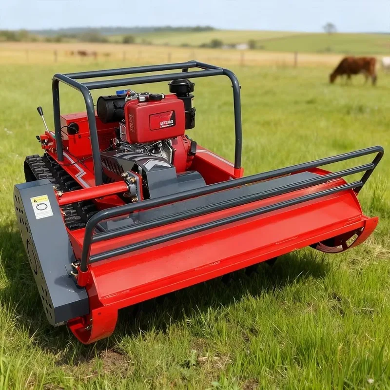CustomLatest Design Remote Controlled Crawler Lawn Mower Diesel All Terrain Strong Slope Climbing For Farm Orchard Grass Cutter
CustomLatest Design Remote Controlled Crawler Lawn Mower Diesel All Terrain Strong Slope Climbing For Farm Orchard Grass Cutter