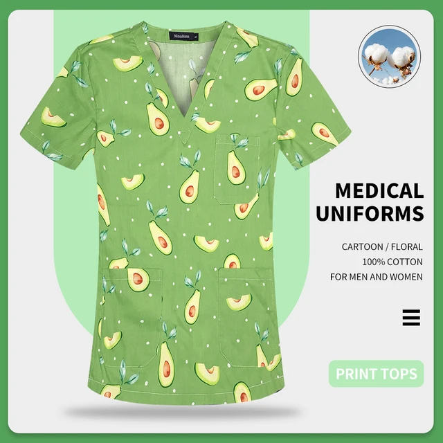 Pet Doctor Tops Cical Uniforms Surgical T-Shirt Ral Printing Short Sleeve V-Neck Scrubs Working Medical Shirt Women
Pet Doctor Tops Cical Uniforms Surgical T-Shirt Ral Printing Short Sleeve V-Neck Scrubs Working Medical Shirt Women