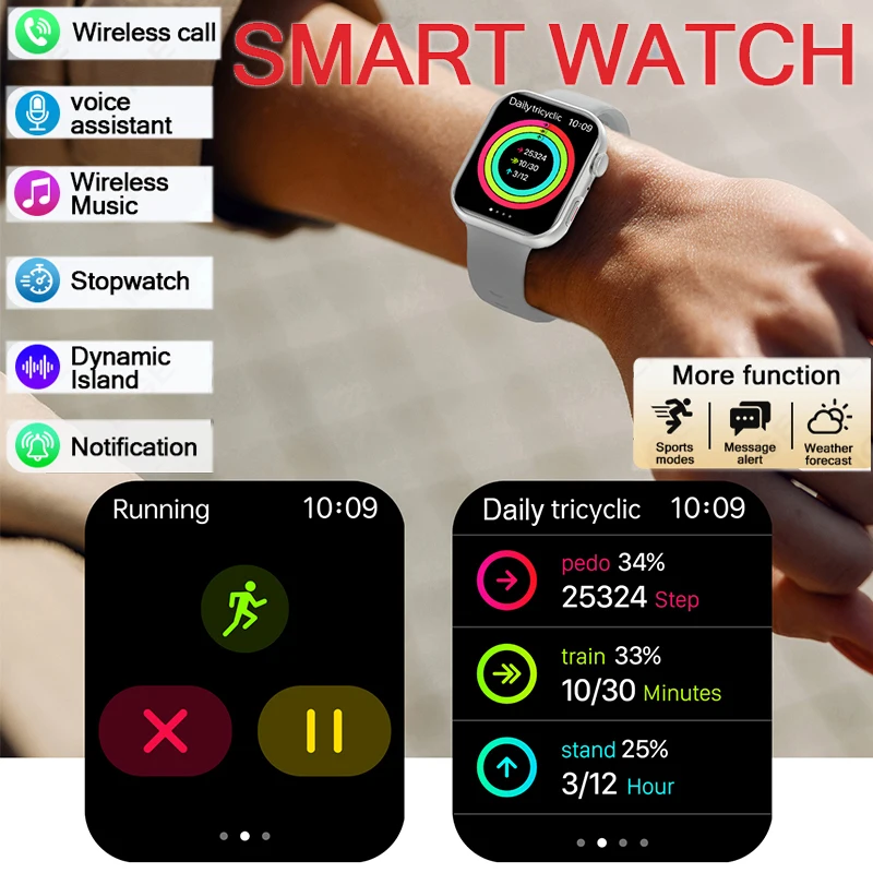 1.83 inch ECG Men Smart Watch IPS Color Display Military Grade Outdoor Sports Health Three Rings BT Call 2026 Smartwatches New
1.83 inch ECG Men Smart Watch IPS Color Display Military Grade Outdoor Sports Health Three Rings BT Call 2026 Smartwatches New