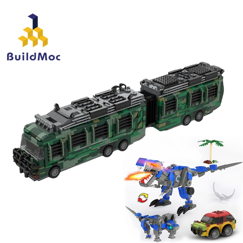 MOC Jurassic Series Touring Car Fleetwood RV Train Building Blocks Set Mobile LAB Vehicle Bricks Toy For Children Kid Xmas Gifts
MOC Jurassic Series Touring Car Fleetwood RV Train Building Blocks Set Mobile LAB Vehicle Bricks Toy For Children Kid Xmas Gifts