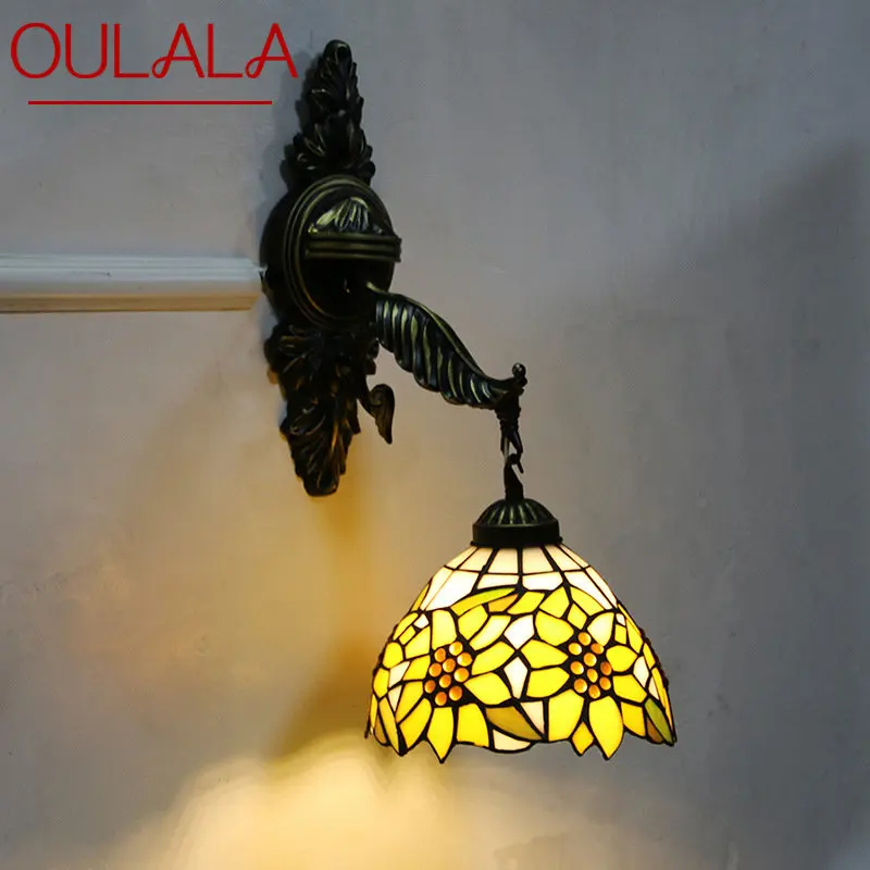 OULALA Tiffany Wall Lamp LED Vintage Creative Color Glass Sconce Light for Home Living Room Hotel Corridor Decor
OULALA Tiffany Wall Lamp LED Vintage Creative Color Glass Sconce Light for Home Living Room Hotel Corridor Decor