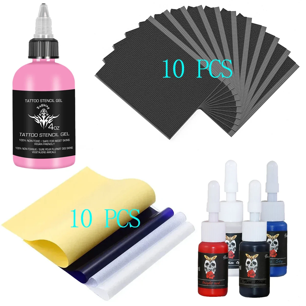 Tattoo ink Set Non-Toxic Tattoo Thermal Copier Machine Application Tattoo Transfer Stuff Magic Gel
Tattoo ink Set Non-Toxic Tattoo Thermal Copier Machine Application Tattoo Transfer Stuff Magic Gel