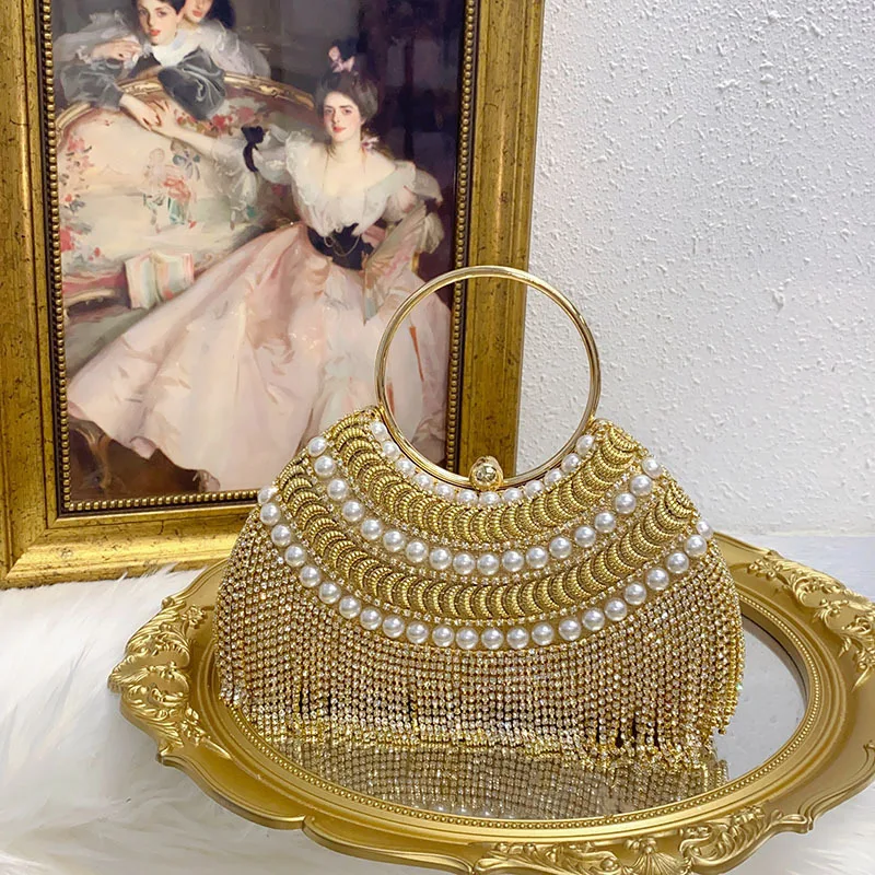 Women's Handle Rhinestones Evening Clutch Bags Shoulder Chain Full Diamond Design Party Women's Wallet Wedding Handbag 2025 New
Women's Handle Rhinestones Evening Clutch Bags Shoulder Chain Full Diamond Design Party Women's Wallet Wedding Handbag 2025 New