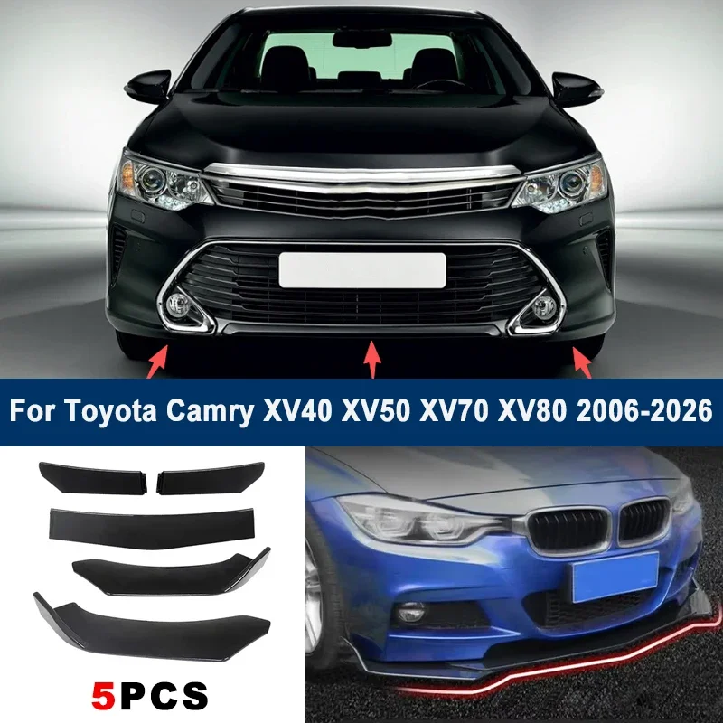 Adjustable 5Pcs Sectional Front Spoiler Lip For Toyota Camry XV40 XV50 XV70 XV80 2006-2026 Front Bumper Splitter Sport Body Kit
Adjustable 5Pcs Sectional Front Spoiler Lip For Toyota Camry XV40 XV50 XV70 XV80 2006-2026 Front Bumper Splitter Sport Body Kit