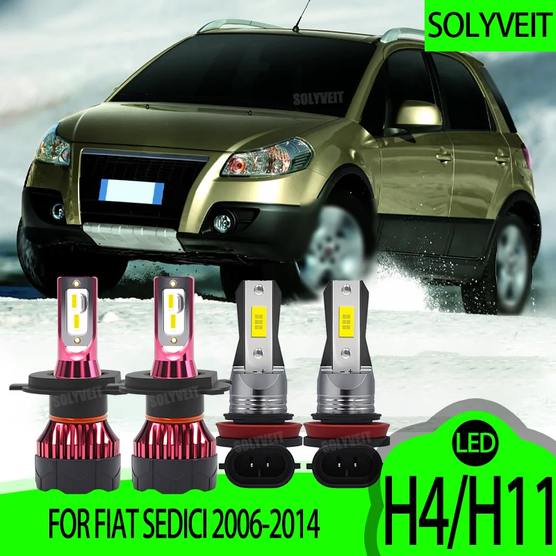 LED Headlight Bulbs H4 HI LO Beam H11 H9 H8 Foglamp High Brightness FOR Fiat Sedici 2006-2008 2009 2010 2011 2012 2013 2014
LED Headlight Bulbs H4 HI LO Beam H11 H9 H8 Foglamp High Brightness FOR Fiat Sedici 2006-2008 2009 2010 2011 2012 2013 2014