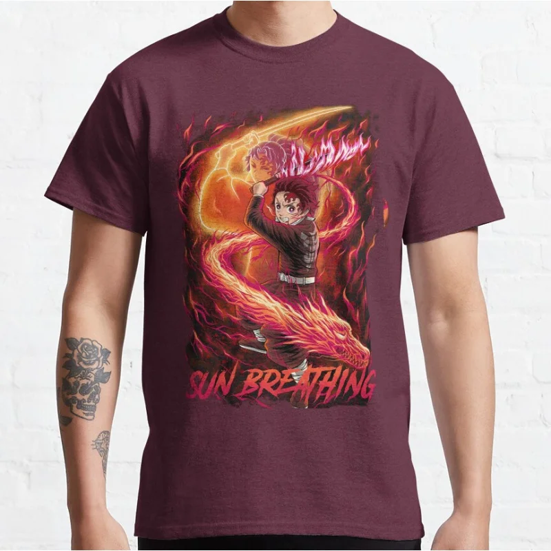 Sun Breathing Tanjiro Cute Anime Demon Slayer manga Graphic T Shirts 100% cotton large size Adult S-6XL
Sun Breathing Tanjiro Cute Anime Demon Slayer manga Graphic T Shirts 100% cotton large size Adult S-6XL