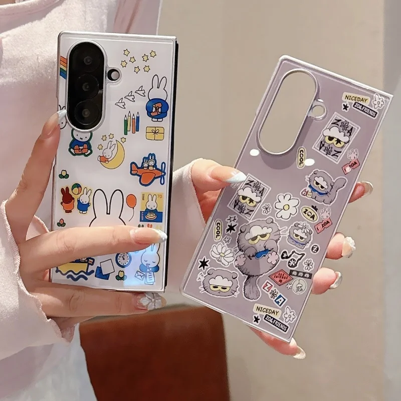 Kawaii Cartoon Miffy Rabbit Glossy Glass Phone Case For Samsung Galaxy Z Fold 7 6 5 ZFold6 ZFold5 Back Cover Cute Protective Fun
Kawaii Cartoon Miffy Rabbit Glossy Glass Phone Case For Samsung Galaxy Z Fold 7 6 5 ZFold6 ZFold5 Back Cover Cute Protective Fun