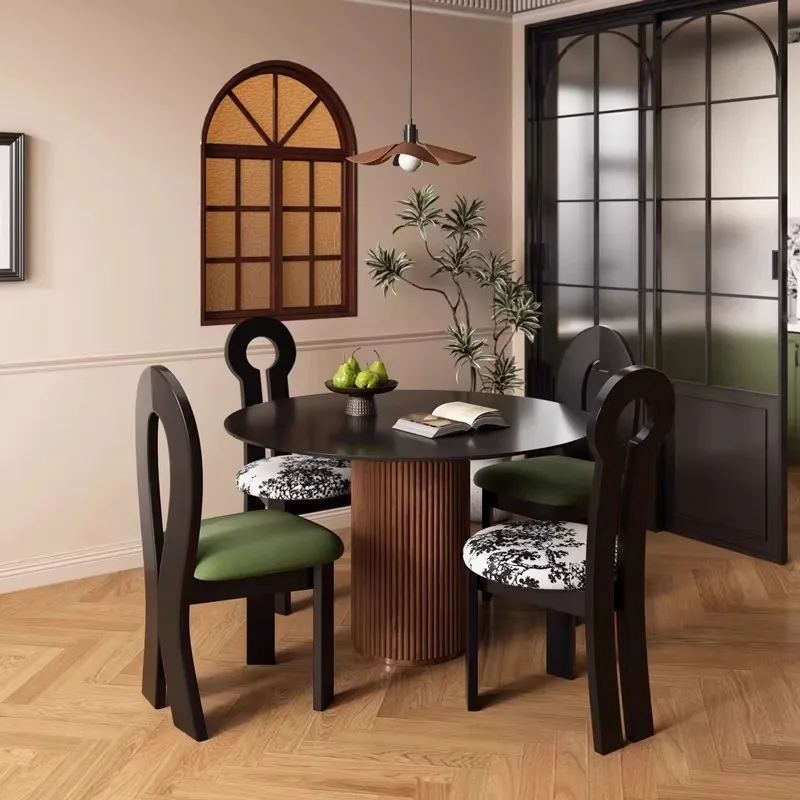 Medieval style solid wood dining chair household dining table and chair mix and match hippo chair
Medieval style solid wood dining chair household dining table and chair mix and match hippo chair