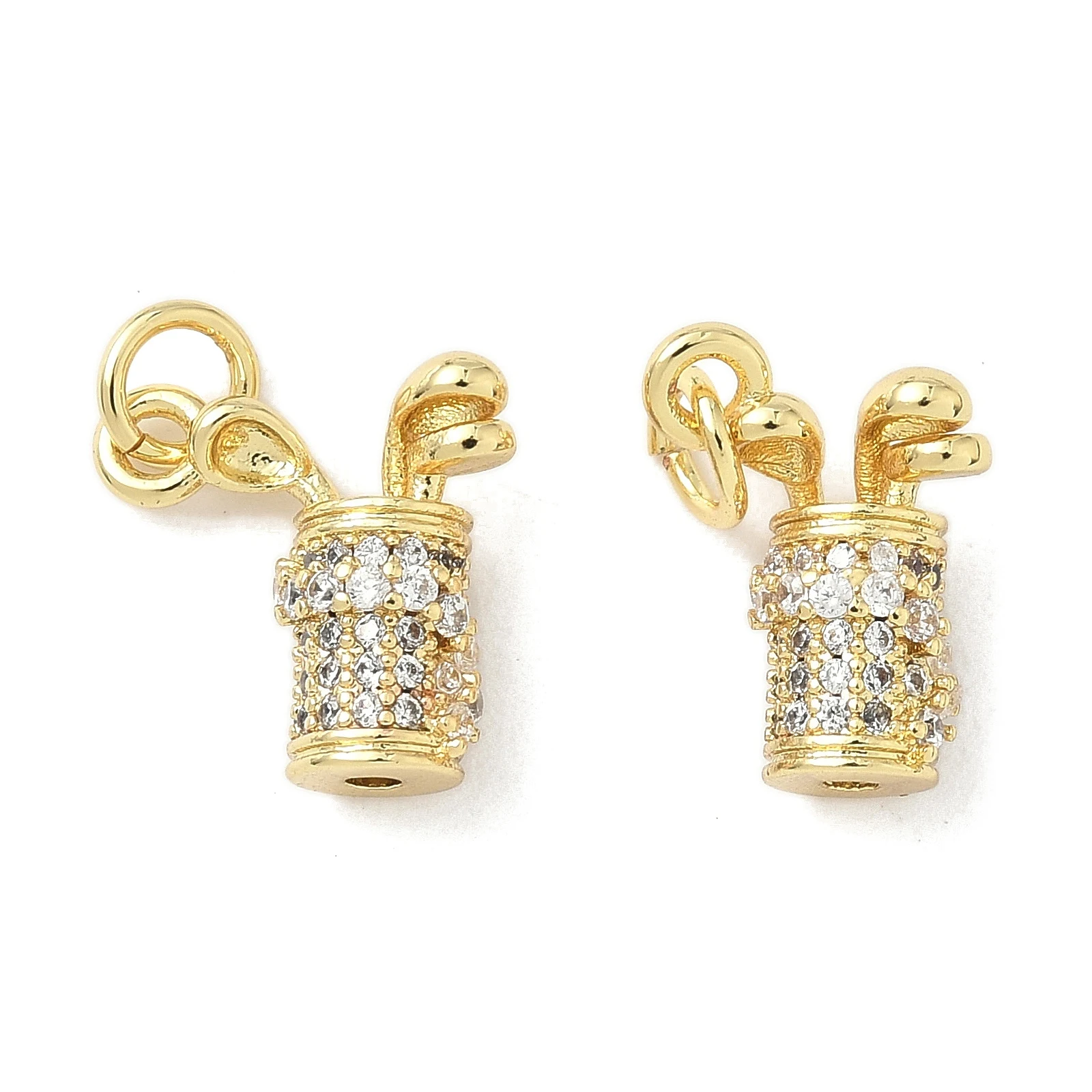 10pc Sport Golf Charms Brass Micro Pave Cubic Zirconia Pendants 18K Golden Plated For Jewelry Making DIY Crafts 13x9.5x6mm
10pc Sport Golf Charms Brass Micro Pave Cubic Zirconia Pendants 18K Golden Plated For Jewelry Making DIY Crafts 13x9.5x6mm