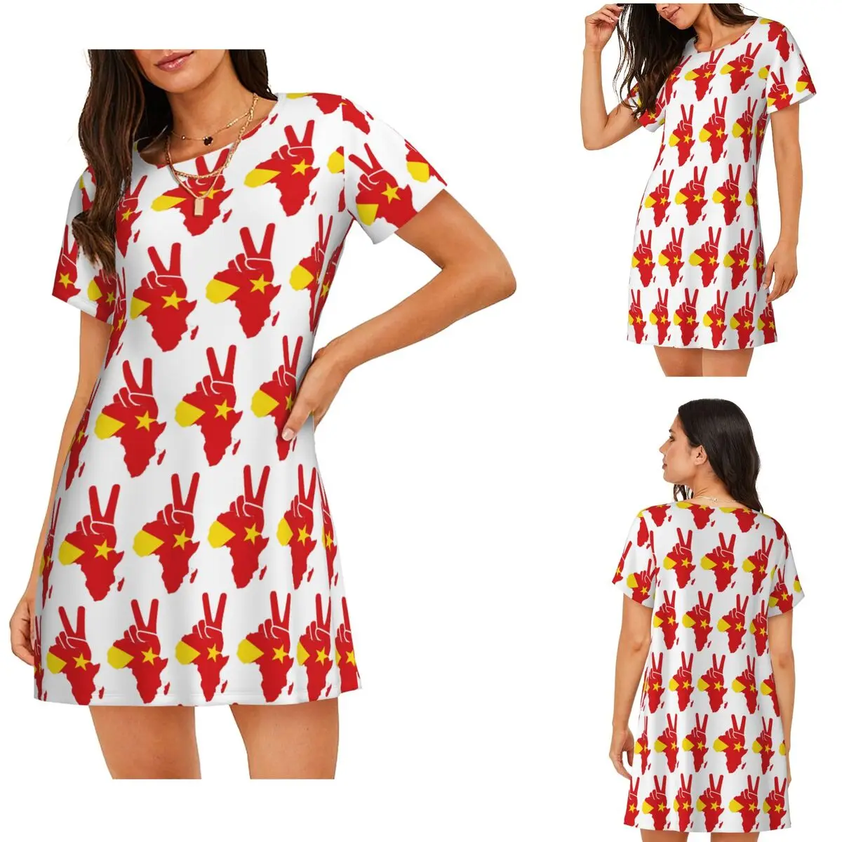 Tigray Peace Africa Proud Flag Ethiopian Tigray Short Sleeves Nightdress For Sleeping Women Short Sleeve Nightgowns Pajama Dress
Tigray Peace Africa Proud Flag Ethiopian Tigray Short Sleeves Nightdress For Sleeping Women Short Sleeve Nightgowns Pajama Dress