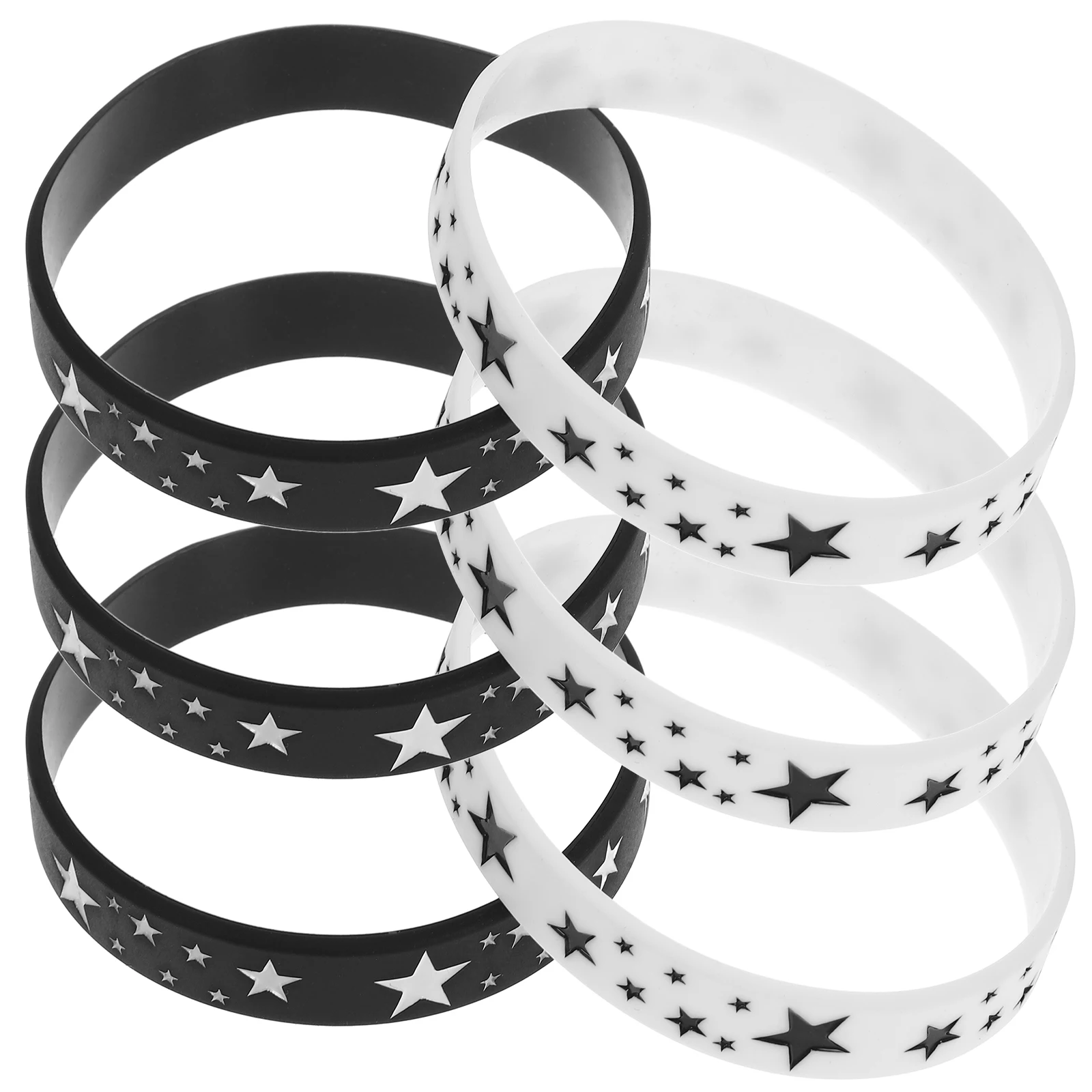 6pcs Wristbands Silicone Bracelets Elastic Unisex Retro Party Birthday Bridal Shower Comfortable Reusable Hand Ropes
6pcs Wristbands Silicone Bracelets Elastic Unisex Retro Party Birthday Bridal Shower Comfortable Reusable Hand Ropes