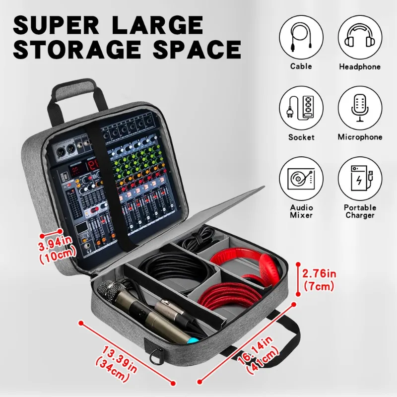 Audio Mixer Storage Bag Padded Organizer Case for Recording Equipment Studio Gear Safe Tidy Essential
Audio Mixer Storage Bag Padded Organizer Case for Recording Equipment Studio Gear Safe Tidy Essential