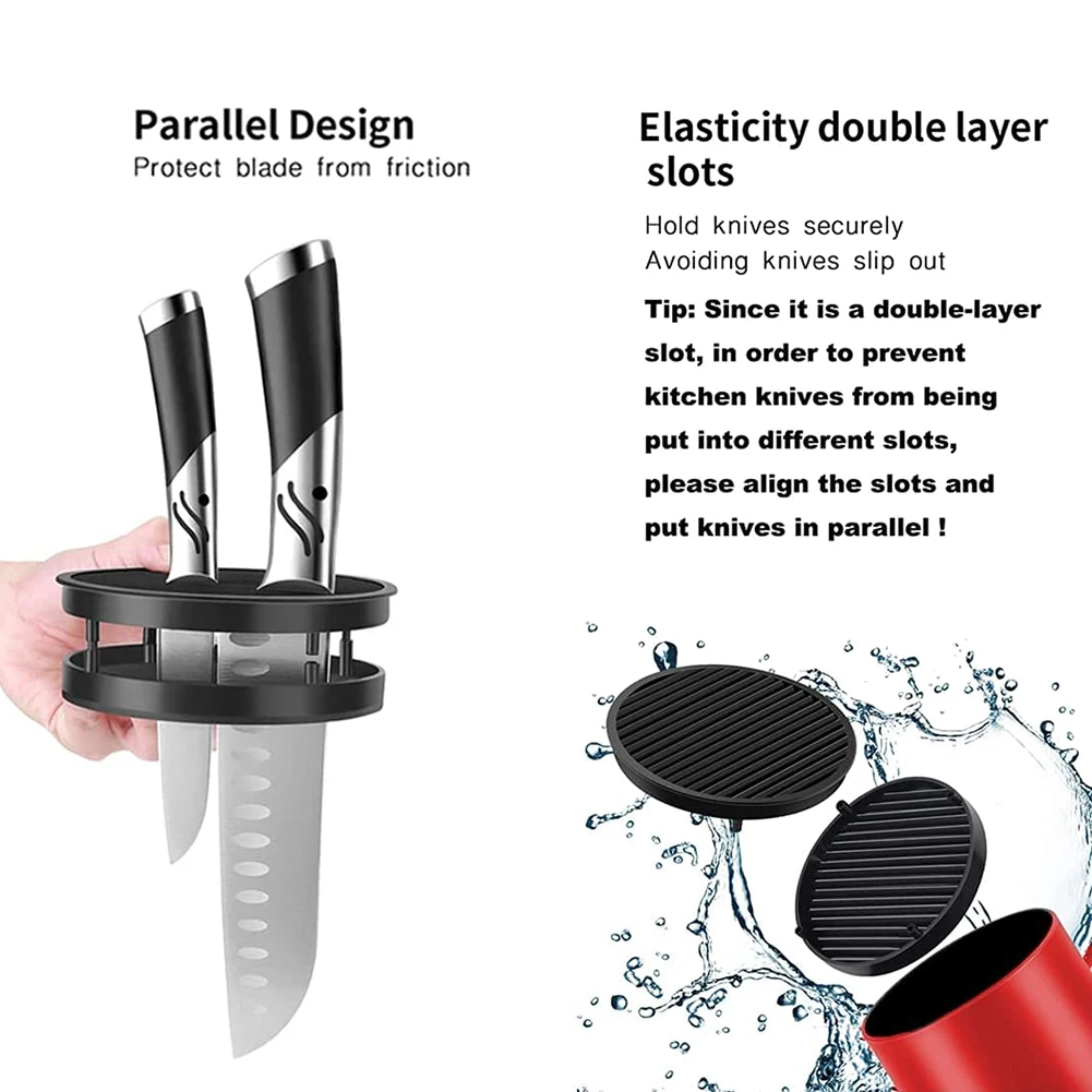ABUO-Universal Knife Holder,Knife Block Without Knives,Knife Block Storage Holder For Protecting Blade Space Saver
ABUO-Universal Knife Holder,Knife Block Without Knives,Knife Block Storage Holder For Protecting Blade Space Saver