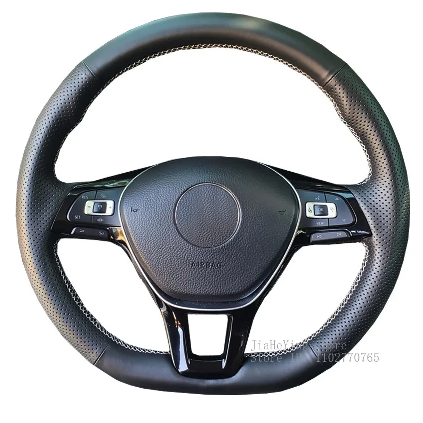 Artificial Leather Hand-sewn Steering Wheel Cover For Volkswagen VW Golf 7 Mk7 New Polo Interior Accessories
Artificial Leather Hand-sewn Steering Wheel Cover For Volkswagen VW Golf 7 Mk7 New Polo Interior Accessories