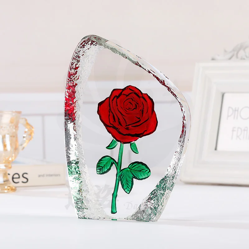 K9 Crystal Iceberg Rose Flower Ornaments Living Room Crafts Gift Creative Decoration Integral Carved Rose Mother's Day Gift Birt
K9 Crystal Iceberg Rose Flower Ornaments Living Room Crafts Gift Creative Decoration Integral Carved Rose Mother's Day Gift Birt