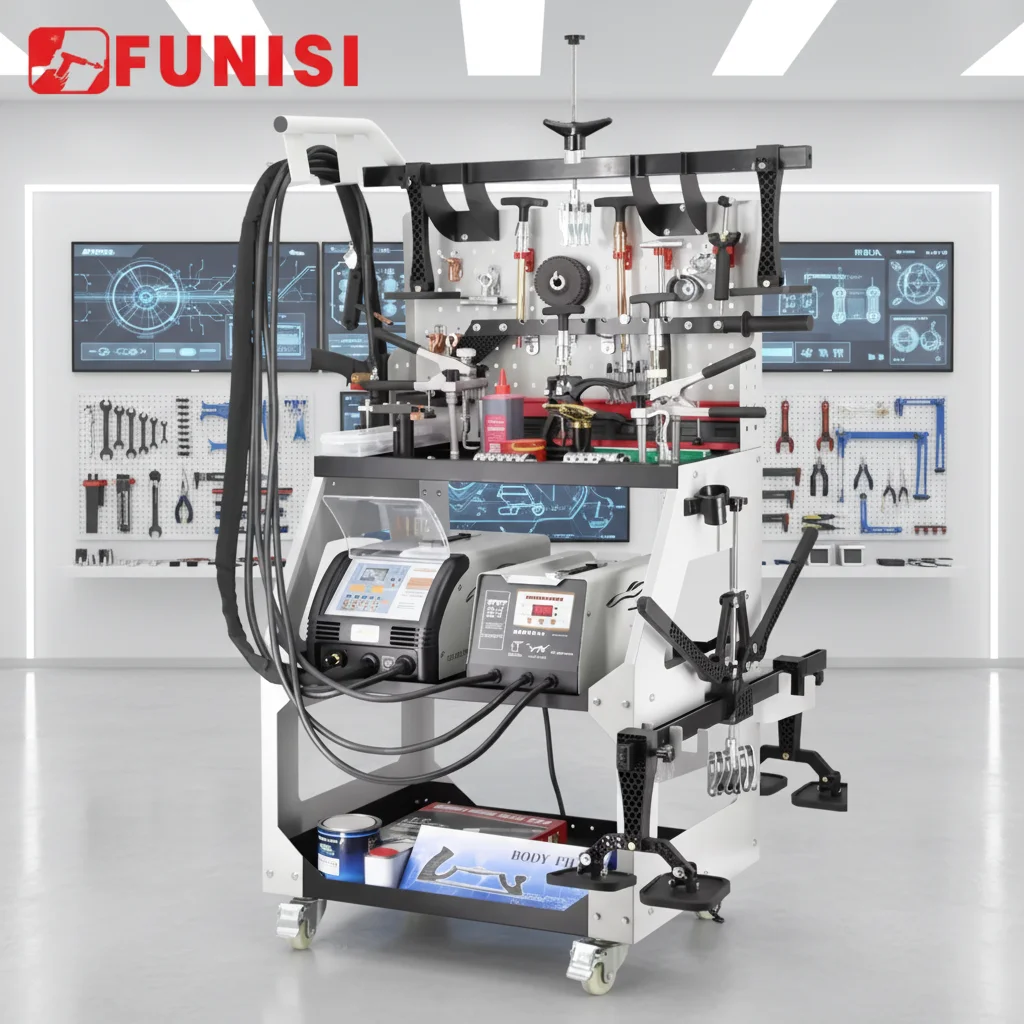 F95ES+6100 Alu Steel Car Body Dent Puller Machine Spot Welding Auto Body Repair Tools
F95ES+6100 Alu Steel Car Body Dent Puller Machine Spot Welding Auto Body Repair Tools