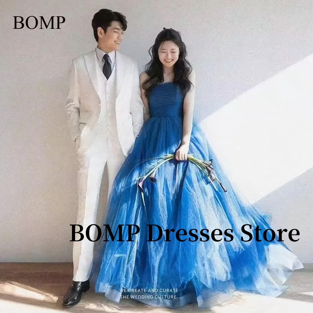 BOMP Blue Wedding Dresses Flowers Ball Hemline Korea Photo shoot Sleeveless Princess Bridal Gowns Corset Customized 웨딩드레스
BOMP Blue Wedding Dresses Flowers Ball Hemline Korea Photo shoot Sleeveless Princess Bridal Gowns Corset Customized 웨딩드레스
