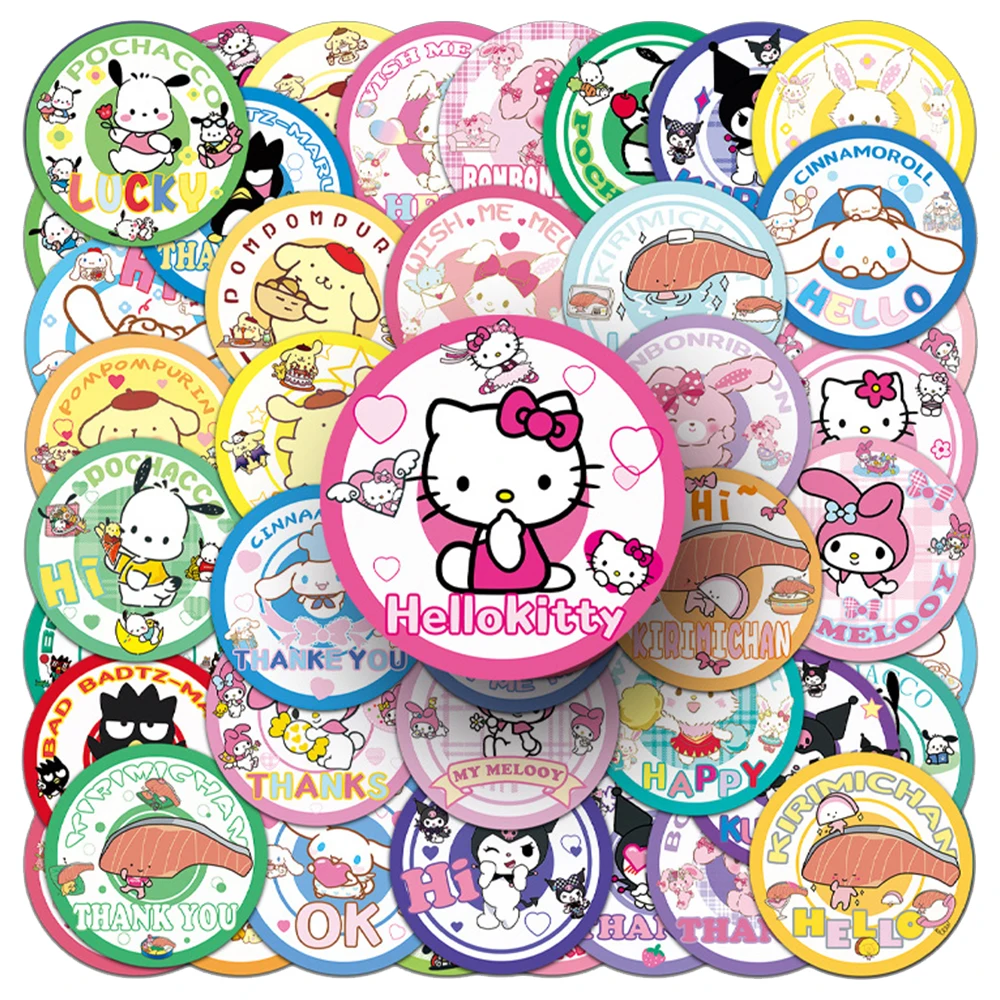 10/30/50PCS Cute Sanrio Badge Cartoon Stickers Kuromi Hello Kitty Decals DIY Guitar Laptop Waterproof Kawaii Anime Sticker Toys
10/30/50PCS Cute Sanrio Badge Cartoon Stickers Kuromi Hello Kitty Decals DIY Guitar Laptop Waterproof Kawaii Anime Sticker Toys