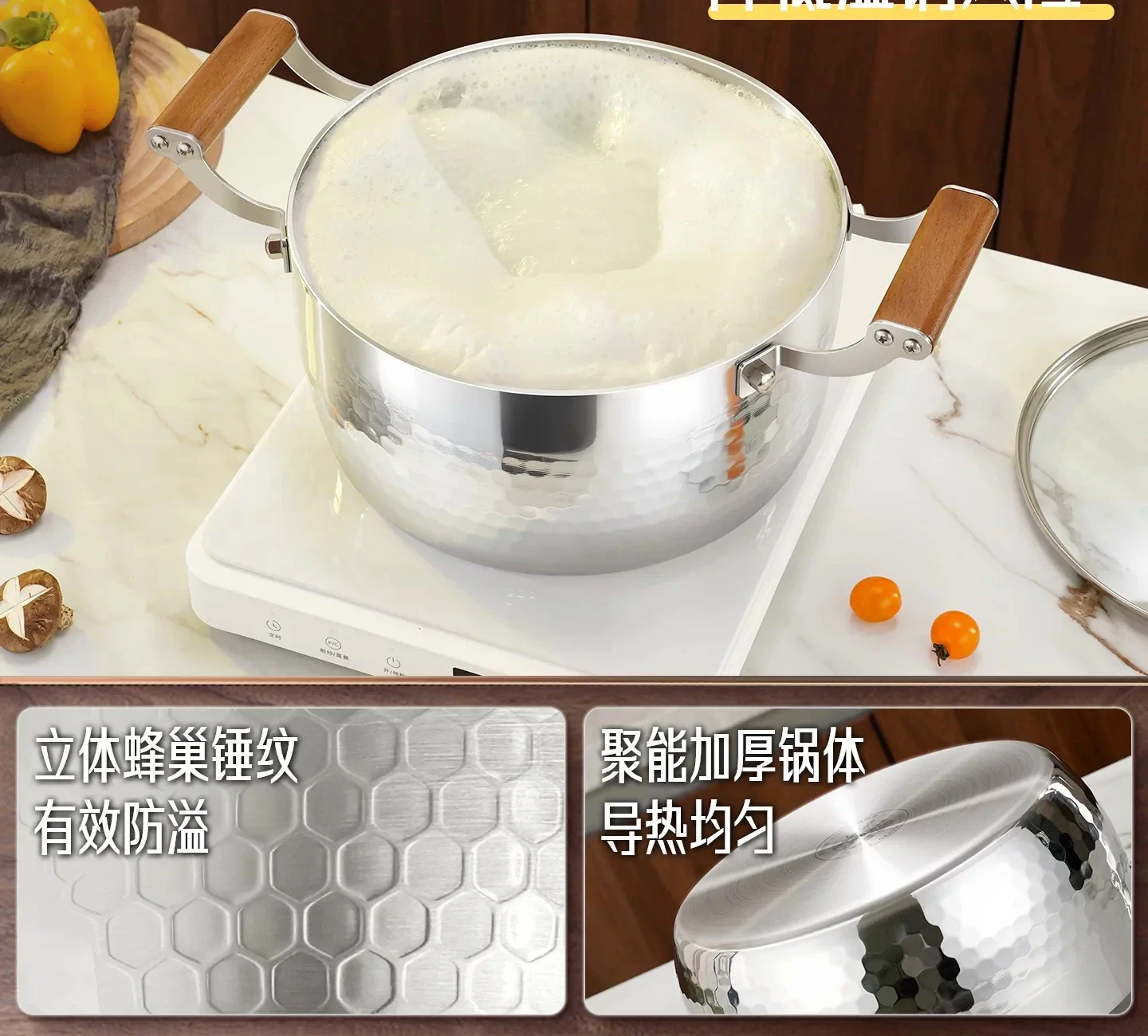 CL 34 steel inner layer 316L stainless steel soup pot household amphora snow flat grade thickened noodle stew
CL 34 steel inner layer 316L stainless steel soup pot household amphora snow flat grade thickened noodle stew