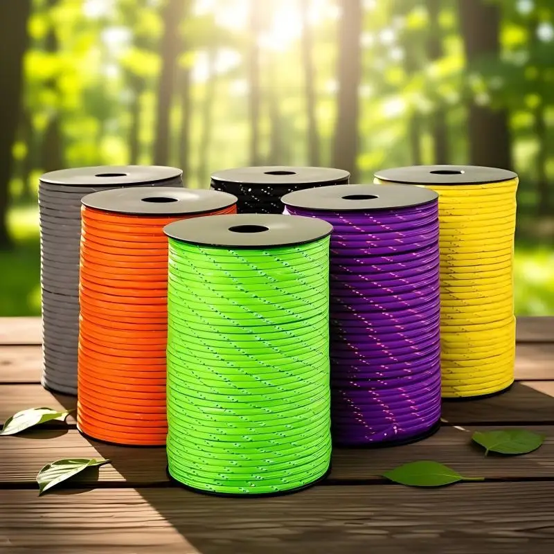 30/50/100m 7-core 4mm Reflective Nylon Rope 550 Parachute Rope Reel ,Outdoor Survival Lifeline, Suitable for Camping Hiking DIY
30/50/100m 7-core 4mm Reflective Nylon Rope 550 Parachute Rope Reel ,Outdoor Survival Lifeline, Suitable for Camping Hiking DIY