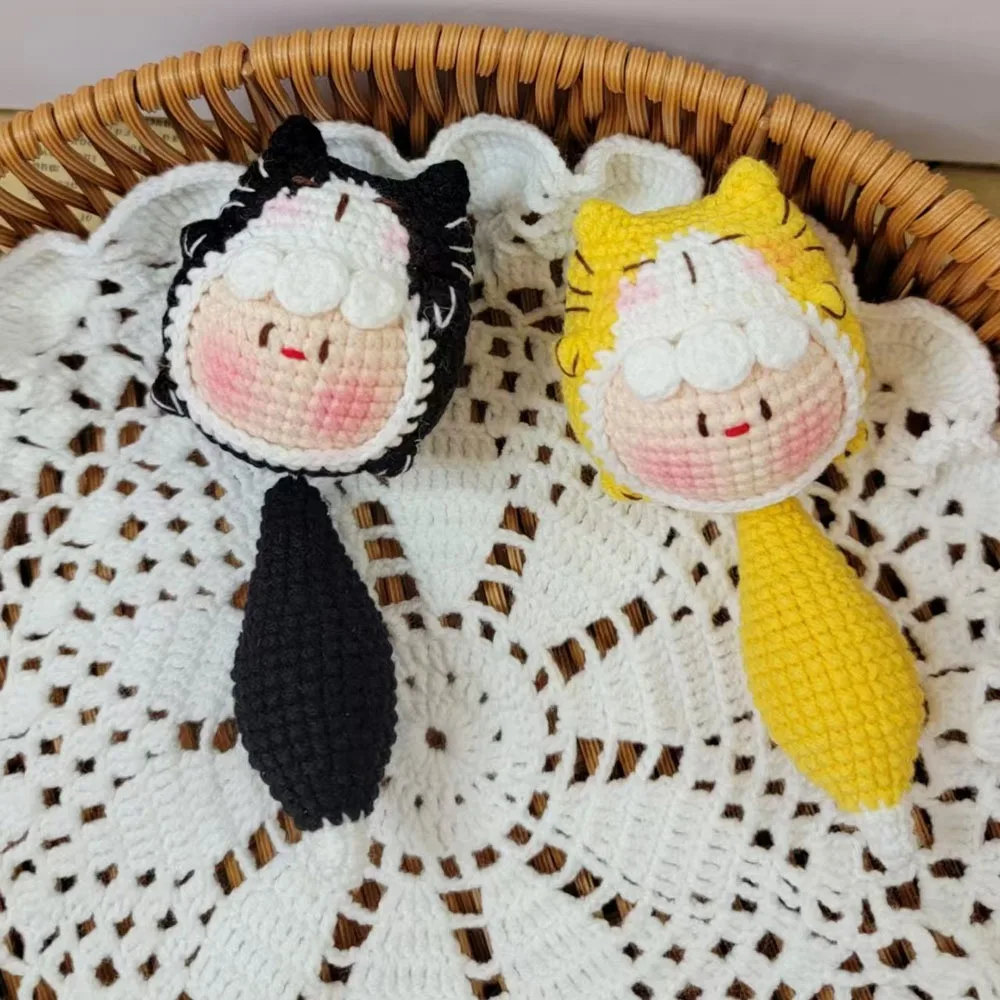 New Style Finished Handmade Crochet Cute Little Cat Pendant, Cartoon Yellow Cat Doll Key Chain, Crochet Animals Crochet Doll
New Style Finished Handmade Crochet Cute Little Cat Pendant, Cartoon Yellow Cat Doll Key Chain, Crochet Animals Crochet Doll