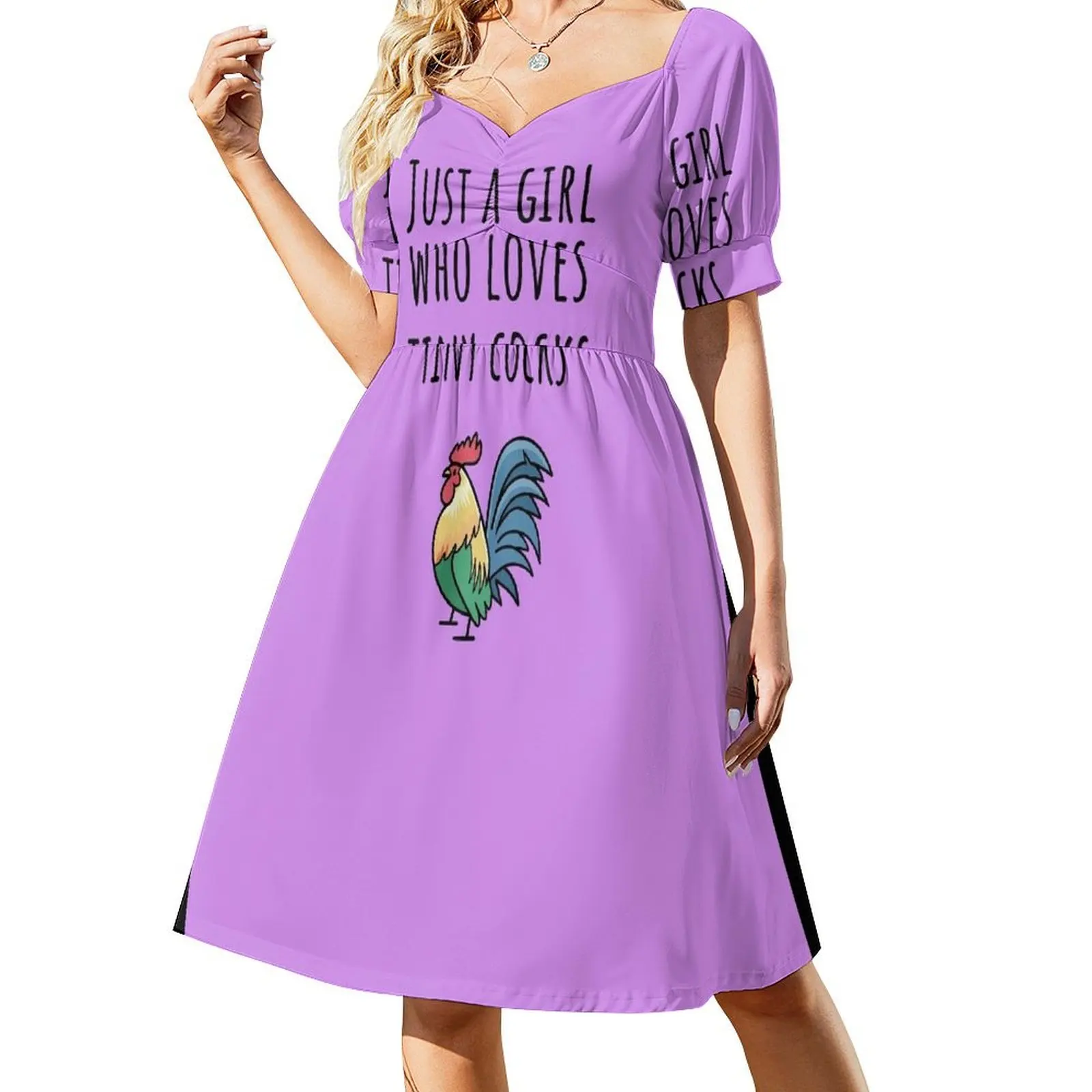 Chickens - Just a Girl Who Loves Tiny Cocks Short-Sleeved Dress Woman dresses woman dress dress
Chickens - Just a Girl Who Loves Tiny Cocks Short-Sleeved Dress Woman dresses woman dress dress