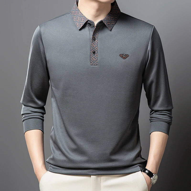 New Autumn Men's Luxury Brand New Embroidered Printed Long Sleeved Polo Shirt Fashion Business Casual Lapel T-Shirt Men's Wear
New Autumn Men's Luxury Brand New Embroidered Printed Long Sleeved Polo Shirt Fashion Business Casual Lapel T-Shirt Men's Wear
