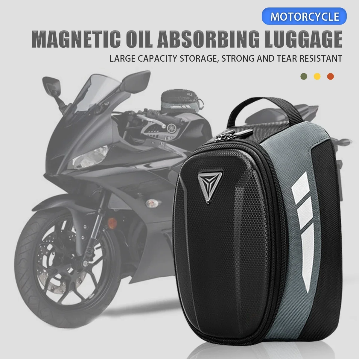 Motorcycle Tank Bag 4.5L Rider Riding Waterproof Magnetic Hook Bag Motorcycle Large Capacity Storage Bag