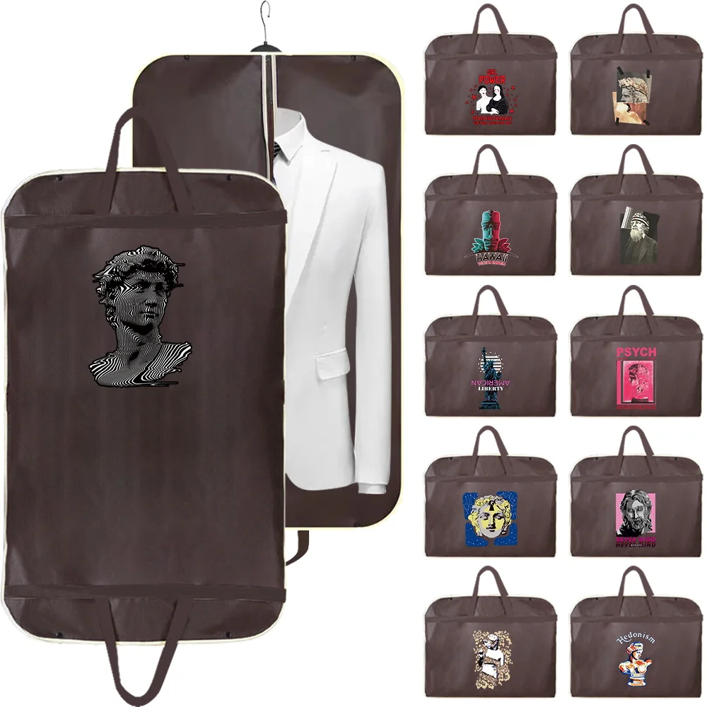 Dustproof Clothing Cover Sculpture Printing Wedding Dress Dust Cover Suit Coat Storage Bag Garment Bag Hanging Clothes Organizer
Dustproof Clothing Cover Sculpture Printing Wedding Dress Dust Cover Suit Coat Storage Bag Garment Bag Hanging Clothes Organizer