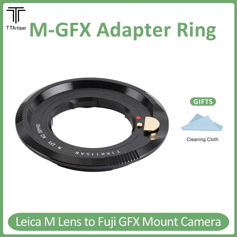 Переходное кольцо TTArtisan для адаптера объектива для объектива Leica M для Fujifilm GFX G mount Camera GFX50S GFX100 GFX100S
Переходное кольцо TTArtisan для адаптера объектива для объектива Leica M для Fujifilm GFX G mount Camera GFX50S GFX100 GFX100S