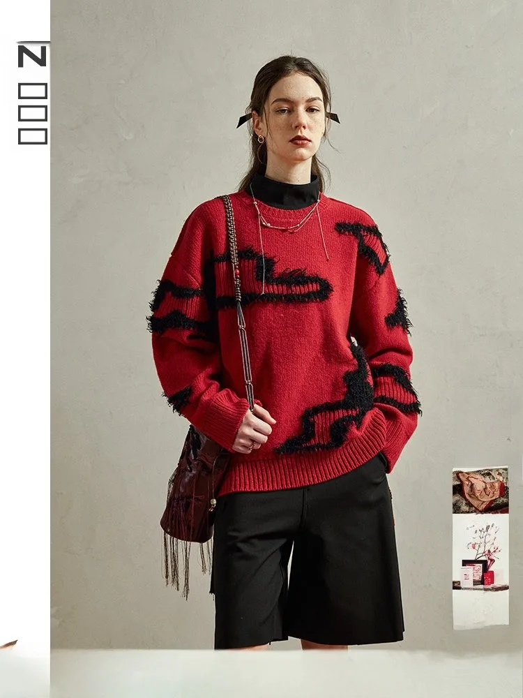 Luun женский шерстяной свитер Thiened, повседневный круглый Ne Long Sve, красный, свободный крой, зимнее новое поступление, повседневная мода
Luun женский шерстяной свитер Thiened, повседневный круглый Ne Long Sve, красный, свободный крой, зимнее новое поступление, повседневная мода