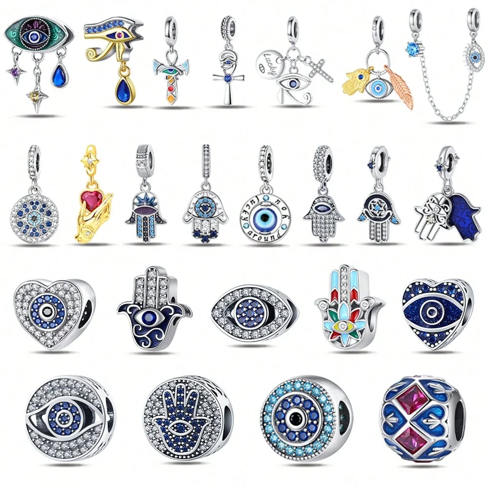 925 sterling silver pendant Devil's Eye beads compatible with original bracelet necklace for men and women DIY jewelry gifts
925 sterling silver pendant Devil's Eye beads compatible with original bracelet necklace for men and women DIY jewelry gifts