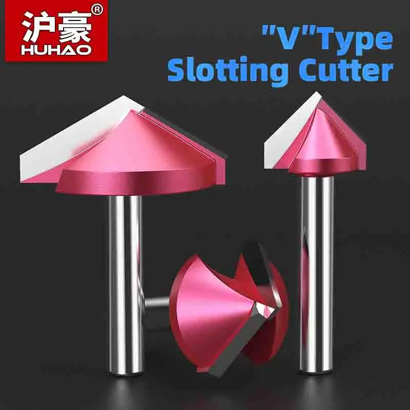 HUHAO 6mm Shank V Shape Wood Router Bit 60 90 120 150 Degrees 3D Engraving Bit Carbide End Mill for Wood MDF Cutting Slotting
HUHAO 6mm Shank V Shape Wood Router Bit 60 90 120 150 Degrees 3D Engraving Bit Carbide End Mill for Wood MDF Cutting Slotting