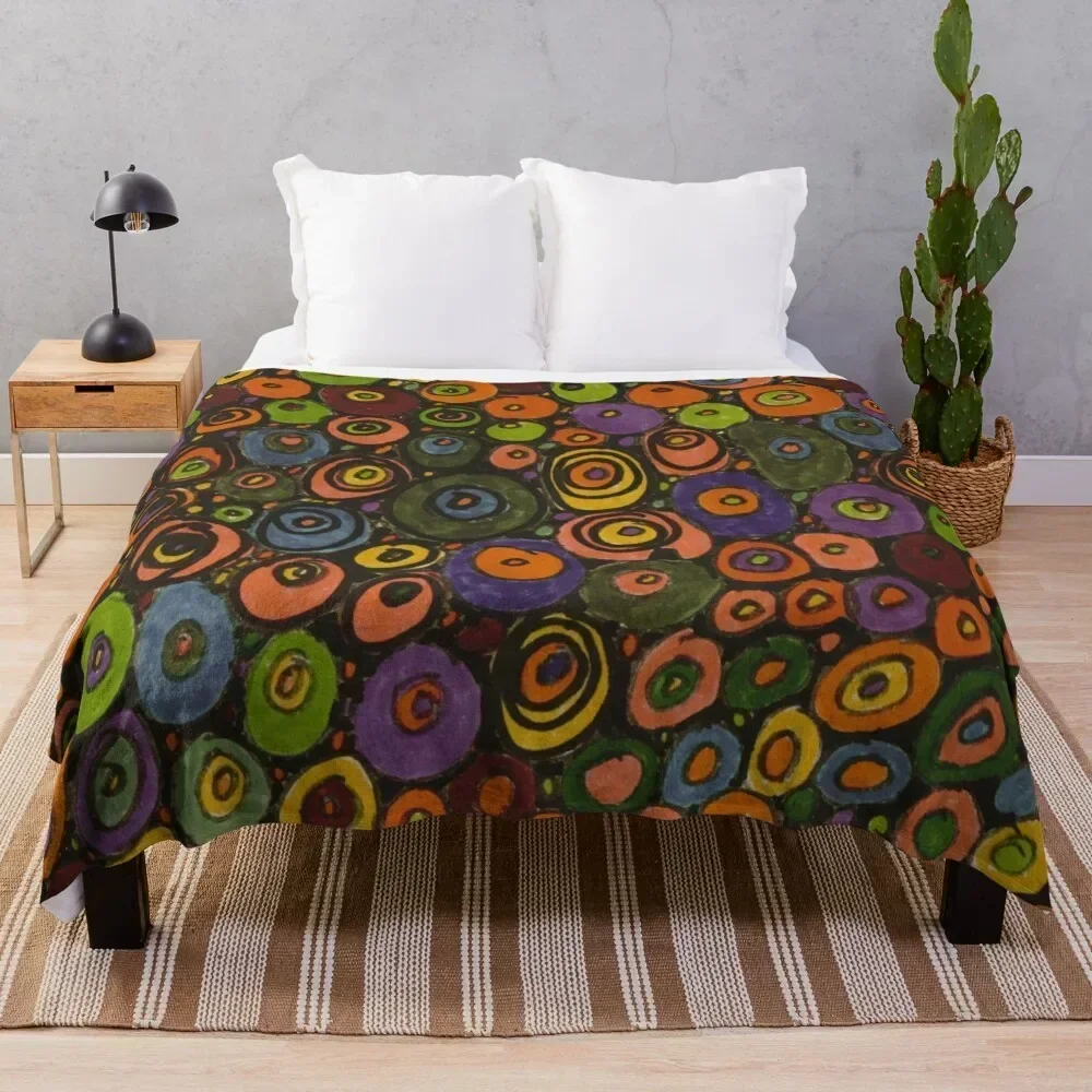 Abstract Circles in Pinks and Greens in Latte Throw Blanket All Season Soft Lightweight Blanket for Home
Abstract Circles in Pinks and Greens in Latte Throw Blanket All Season Soft Lightweight Blanket for Home