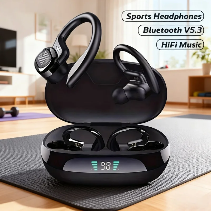 SP16 Pro Earphone with Low Latency IPX7 Waterproof & Secure Ear-Hook HiFi Stereo Bluetooth 5.3 Earbuds for Gaming Sport Clea
SP16 Pro Earphone with Low Latency IPX7 Waterproof & Secure Ear-Hook HiFi Stereo Bluetooth 5.3 Earbuds for Gaming Sport Clea
