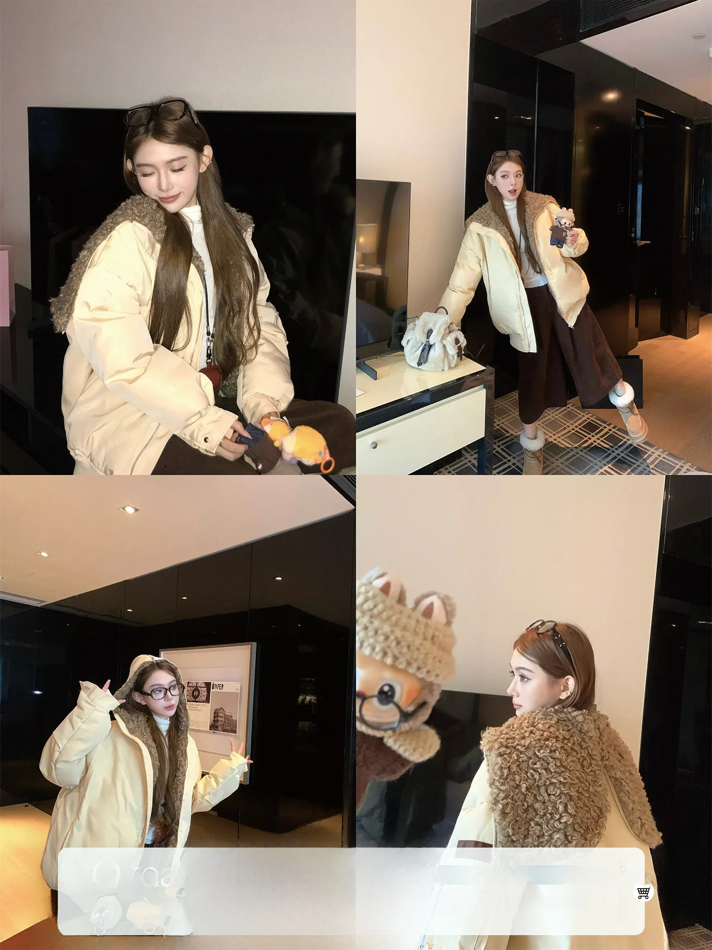Nordic Holiday Okaaay Women's Parka Coat Lamb Fur Collar Adjustable Hood Winter Warm Workwear Sle Long Sve Zipper Closure
Nordic Holiday Okaaay Women's Parka Coat Lamb Fur Collar Adjustable Hood Winter Warm Workwear Sle Long Sve Zipper Closure