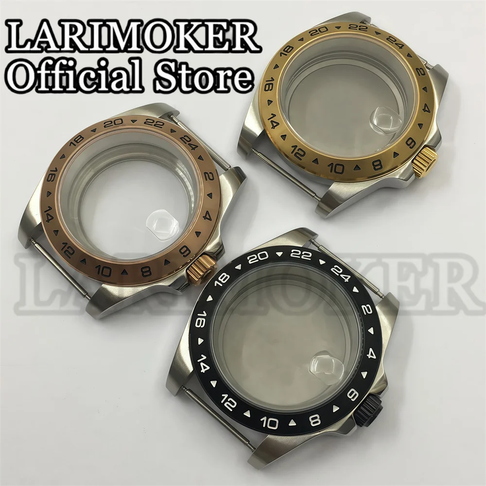 LARLMOKER 40 мм 24-часовой GMT корпус из нержавеющей стали с сапфировым стеклом для NH34 NH35 NH36 NH38 ETA2824 Механизм
LARLMOKER 40 мм 24-часовой GMT корпус из нержавеющей стали с сапфировым стеклом для NH34 NH35 NH36 NH38 ETA2824 Механизм