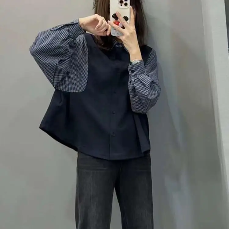 plus Size Women's Long Sleeve Sweatshirt Casual Korean Striped Patchwork Spring Summer Loose Fit Shirt Top for plus Size Women
plus Size Women's Long Sleeve Sweatshirt Casual Korean Striped Patchwork Spring Summer Loose Fit Shirt Top for plus Size Women