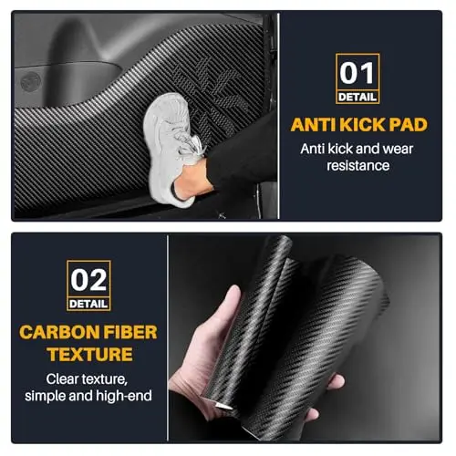 Carbon Fiber Door Kick Protector Mat For Hyundai Tucson 2021–2026 – Scratch & Dirt Resistant Interior Trim
Carbon Fiber Door Kick Protector Mat For Hyundai Tucson 2021–2026 – Scratch & Dirt Resistant Interior Trim