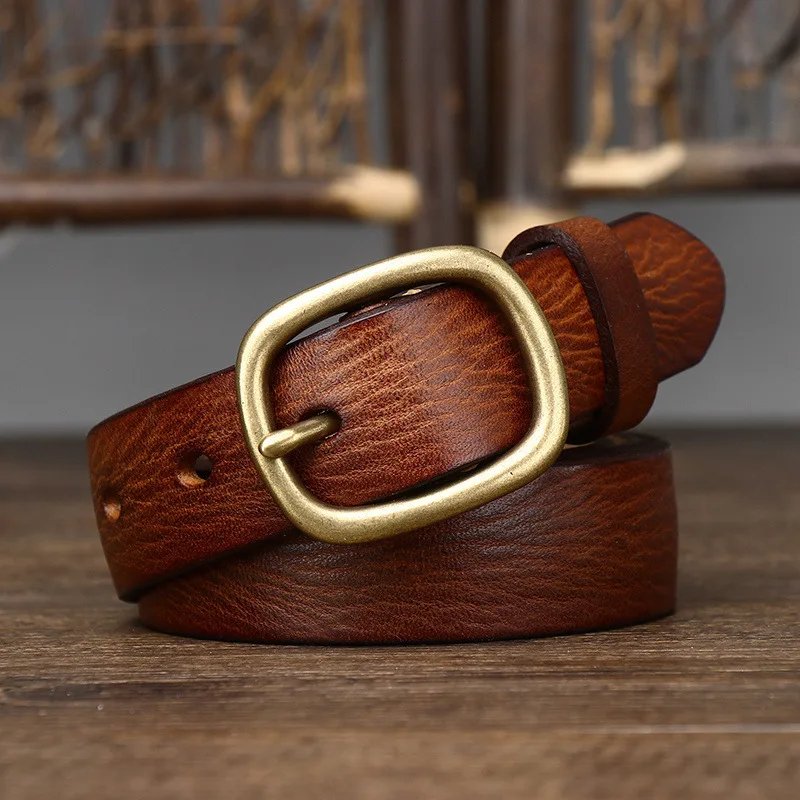 2.8CM Ladies Thick Cowhide Copper Buckle Genuine Leather Jeans Belt Women High Quality Retro Luxury Cintos Female Waistband
2.8CM Ladies Thick Cowhide Copper Buckle Genuine Leather Jeans Belt Women High Quality Retro Luxury Cintos Female Waistband