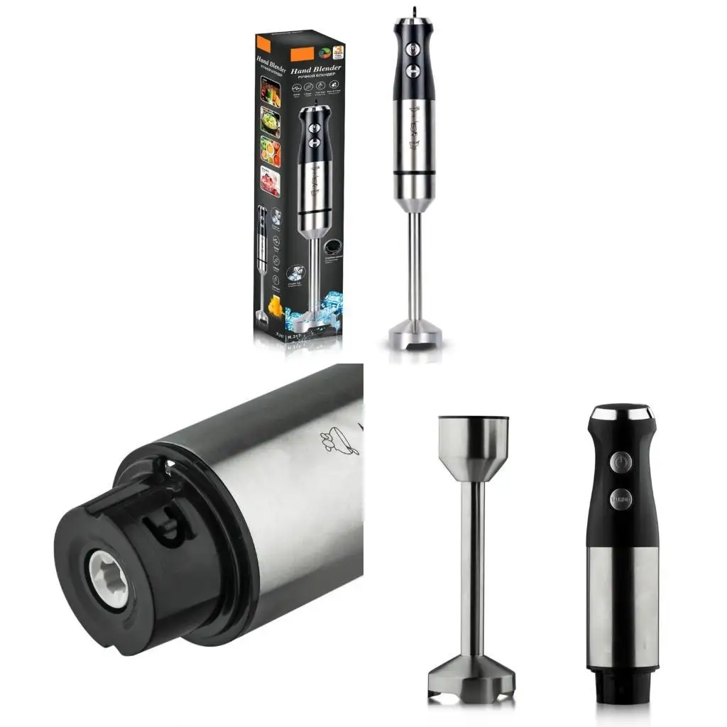 2026 Новый ручной блендер, блендер, 1000 Вт, 2 скорости, регулируемый погружной блендер с лезвием из нержавеющей стали и ручкой
2026 Новый ручной блендер, блендер, 1000 Вт, 2 скорости, регулируемый погружной блендер с лезвием из нержавеющей стали и ручкой